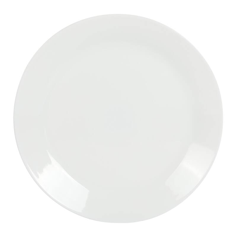 Gibson Home Ultra Round 6 Pack Opal Glass Break and Chip Resistant Dinner Plates
