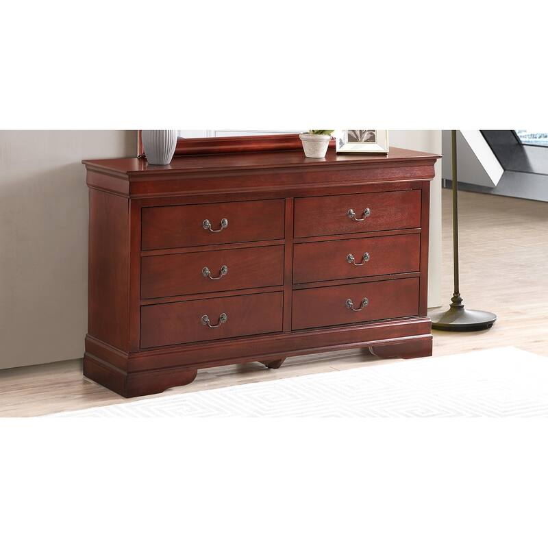 Louis Phillipe 2 6-Drawer Dresser