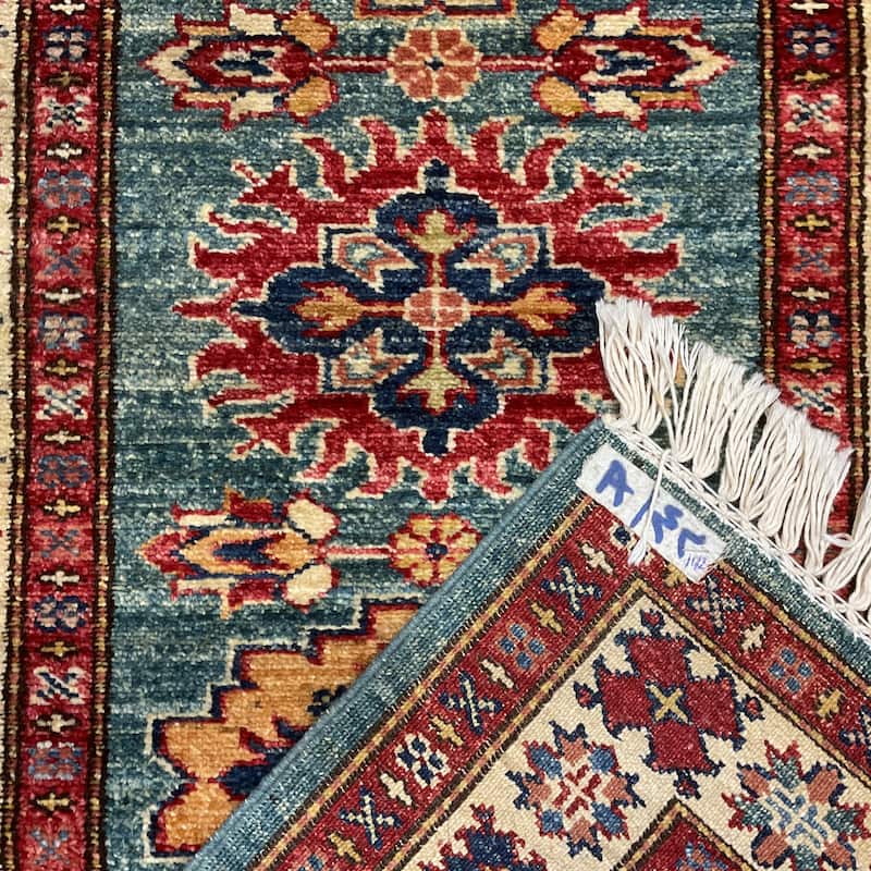 HERAT ORIENTAL Handmade Super Kazak Wool Runner - 2'2" x 5'9"