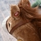 preview thumbnail 9 of 7, Qaba Rocking Horse Plush Animal on Wooden Rockers with Sounds, Brown