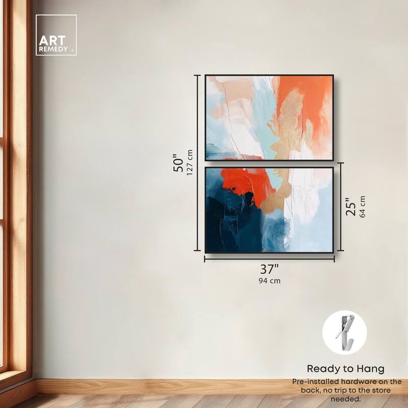 Bold and Bright II Canvas Set of 2 by Art Remedy