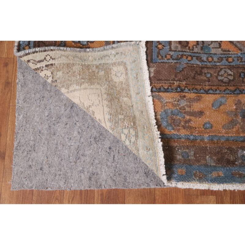 Hand Knotted Oriental 100% Wool Carpet Traditional Medallion Oranges & Rust Tabriz Area Rug - 11' 8'' X 8' 5''