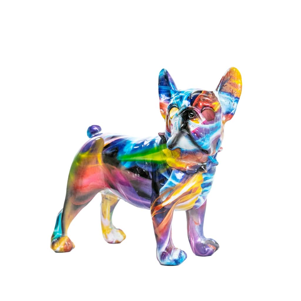 Interior Illusions Plus Smoke Art Bulldog Ears Up - 9.5" long