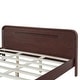 preview thumbnail 25 of 103, Rustic Pine Wood Bed Frame Low-Profile Platform Bed with Panel Headboard Solid Wood Slat Support and Extra Wide Thickened Legs