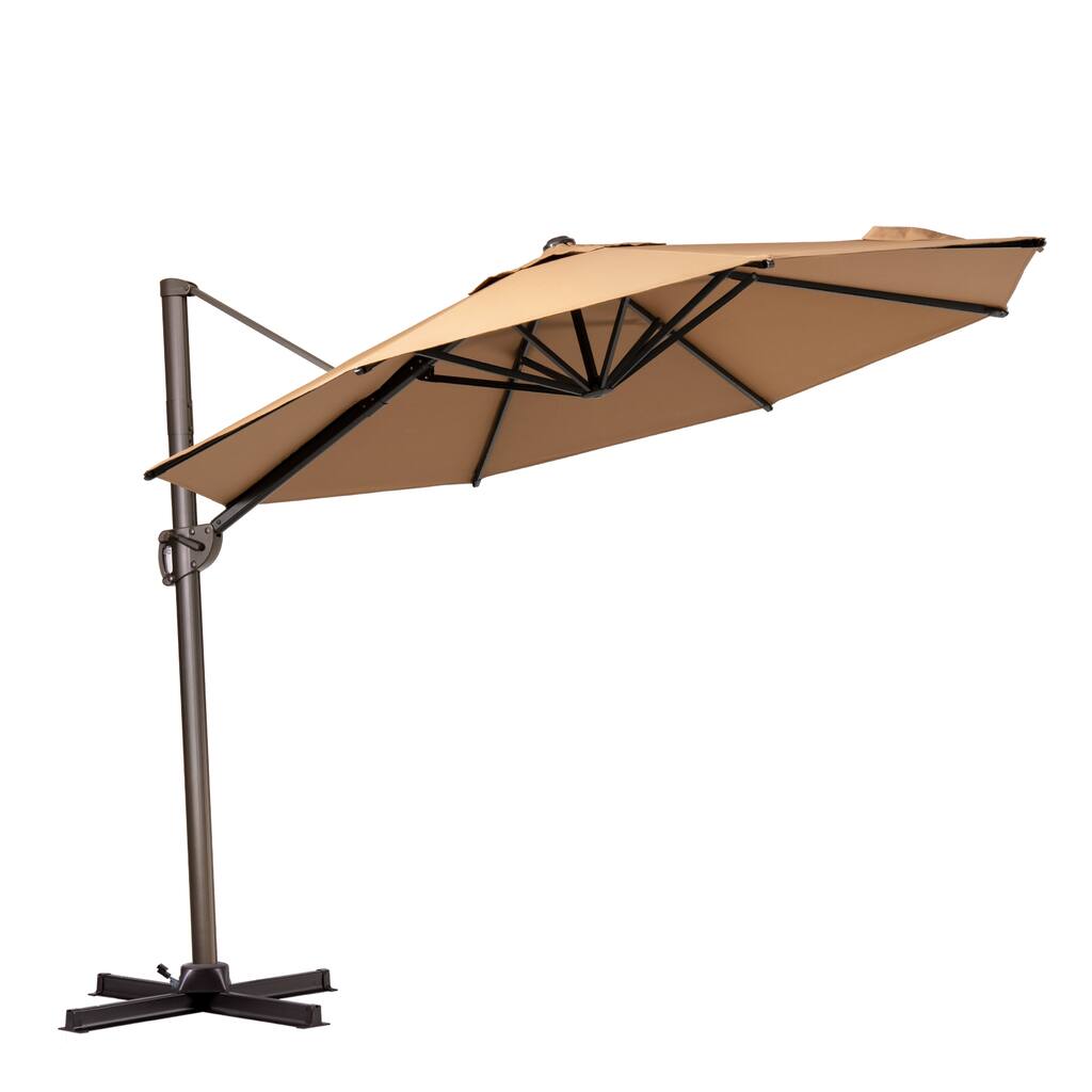 VredHom 10ft Patio Offset Umbrella Outdoor Cantilever Umbrella