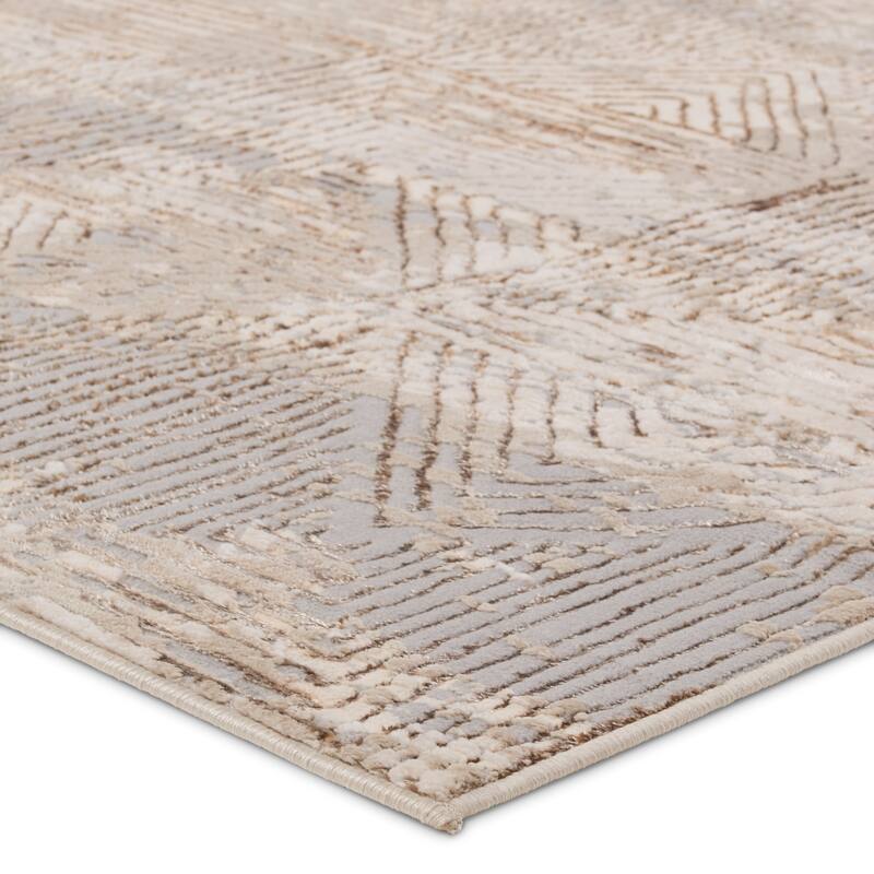 Fiona Geometric Tan/Bronze Area Rug