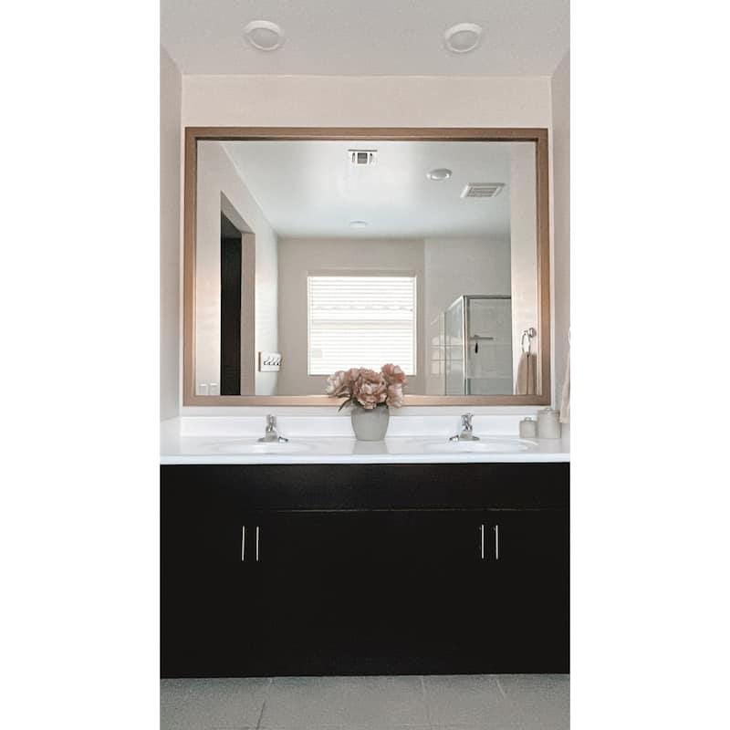 Frame My Mirror Champagne Bronze Framed Wall Mirror, Meade Design
