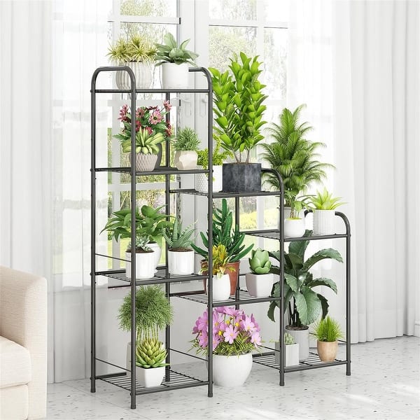 Garden 4 Tier 8 Potted Metal Large Plant Stand for Window - 17.36 x 13.23 x  6.93 - Bed Bath & Beyond - 40513340