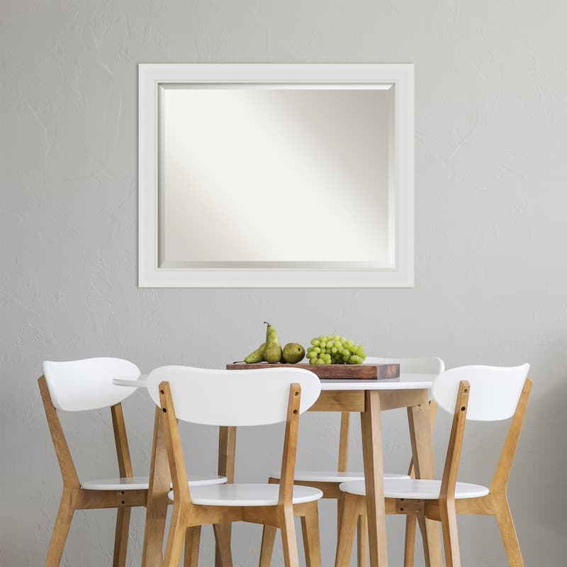 Beveled Wall Mirror - Flair Polished Nickel Frame