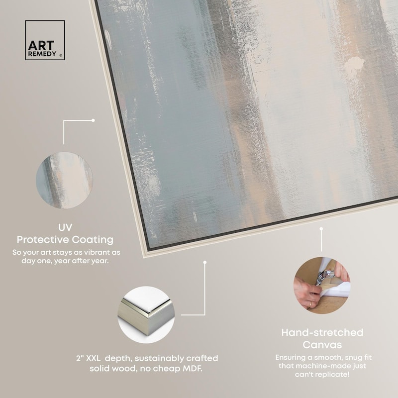 Neutral Ground Canvas Set of 2 by Art Remedy