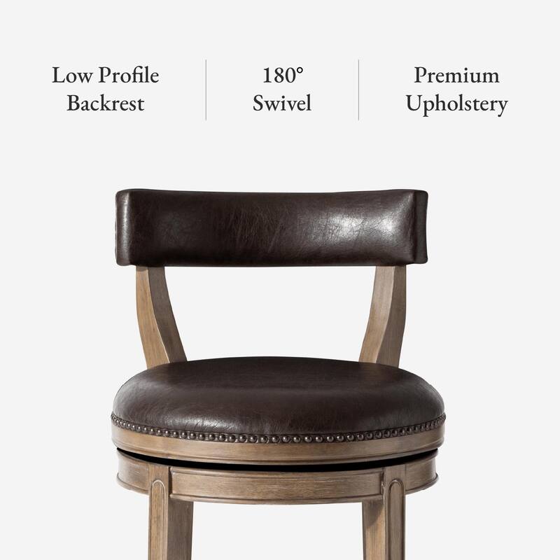 Maven Lane Alexander Swivel Kitchen Stool
