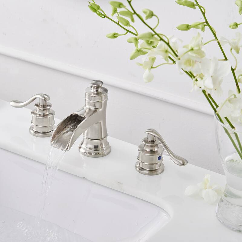 WIZ Waterfall Widespread 2-Handle Bathroom Faucet
