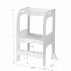 preview thumbnail 9 of 13, 2-Step Child Toddler Step Stools, Kids Helper, Standing Tower for Kitchen Counter