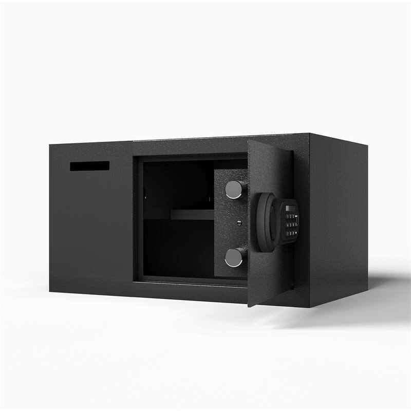 1.16 Cubic Feet Steel Security Safe and Lock Box w/Electronic Keypad