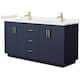 Option Dark Blue / White Quartz Top / Brushed Gold