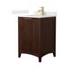 Option Dark Walnut / Giotto Quartz Top / Brushed Gold