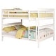 preview thumbnail 3 of 19, Chapman Transitional Wood Frame Bunk Bed Full Over Full - White