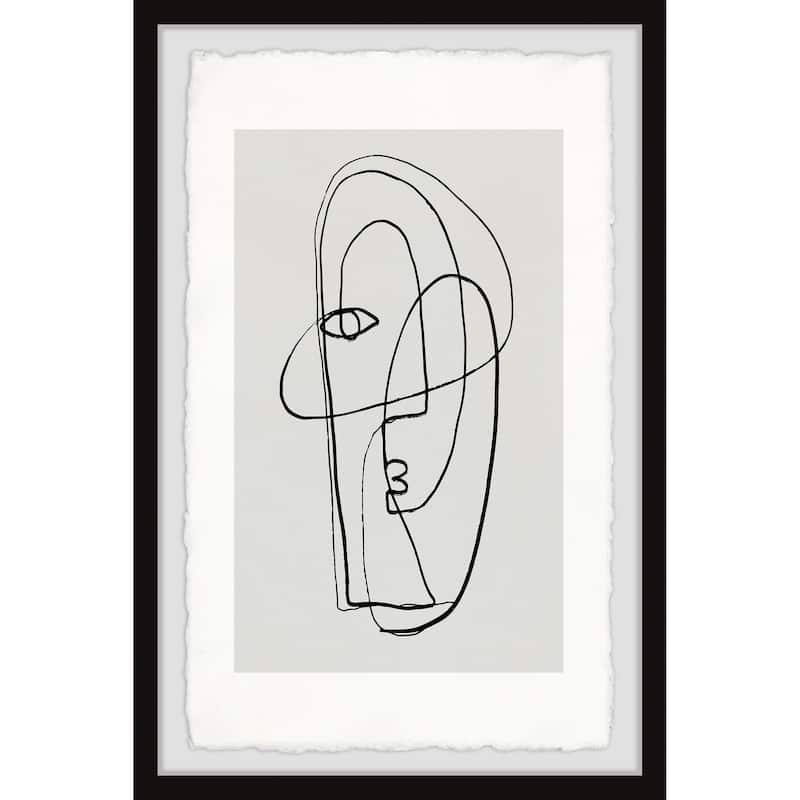 'Lost Face' Framed Painting Print