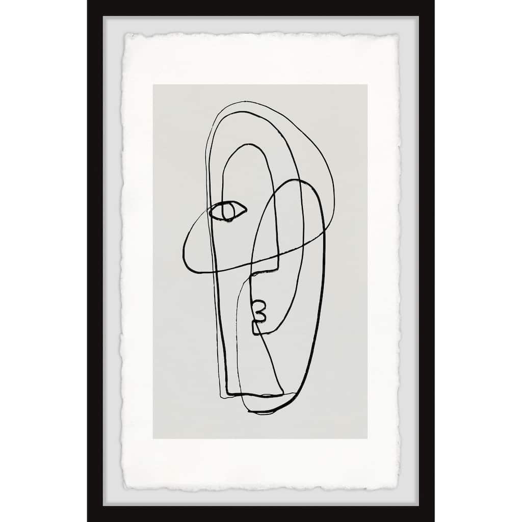'Lost Face' Framed Painting Print