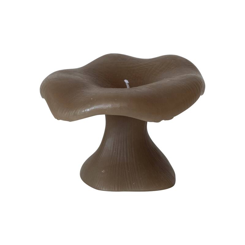Unscented Mushroom Shaped Candles - Olive - 1 Piece