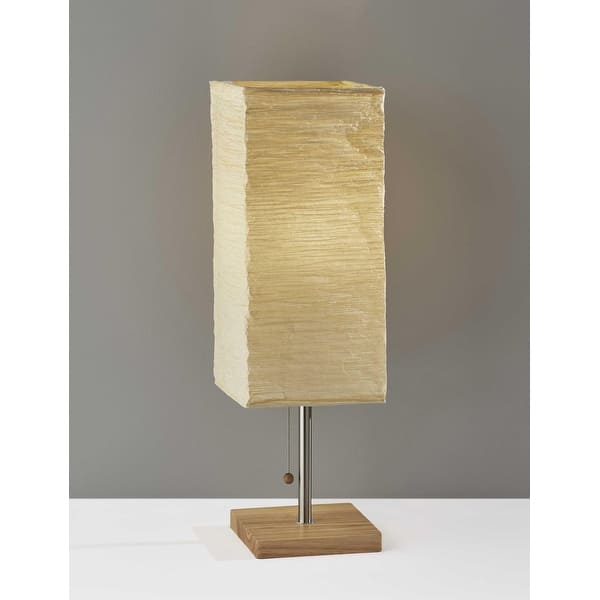 Wildside Paper Shade With Walnut Wood Table Lamp Wildside Paper Shade With Walnut Wood Table Lamp