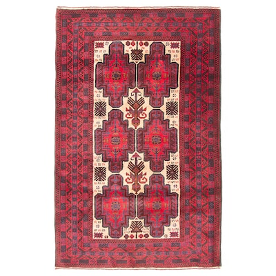 Teimani Beige Rug 3'3" x 4'8" - 3'3 x 4'8