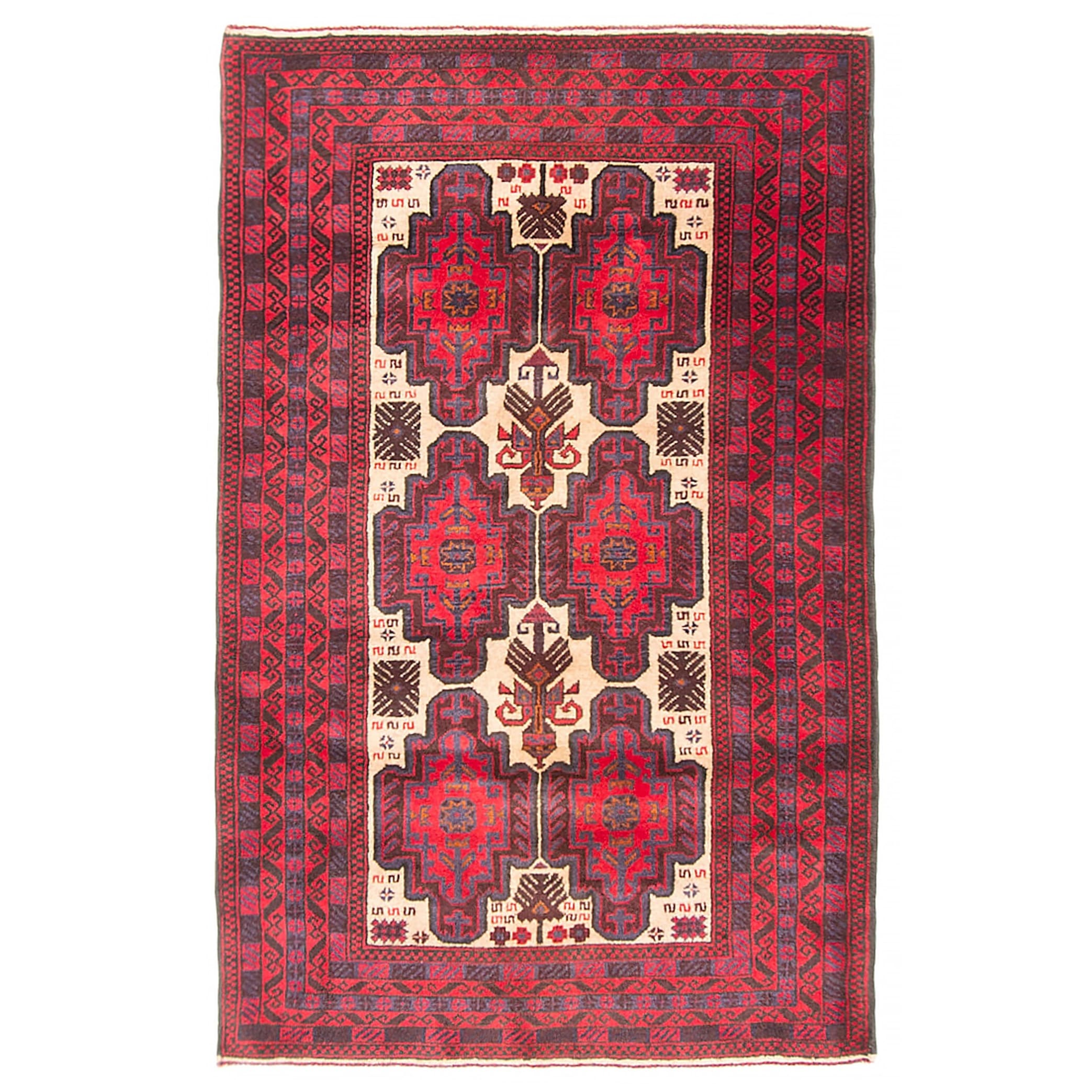 Teimani Beige Rug 3'3" x 4'8" - 3'3 x 4'8