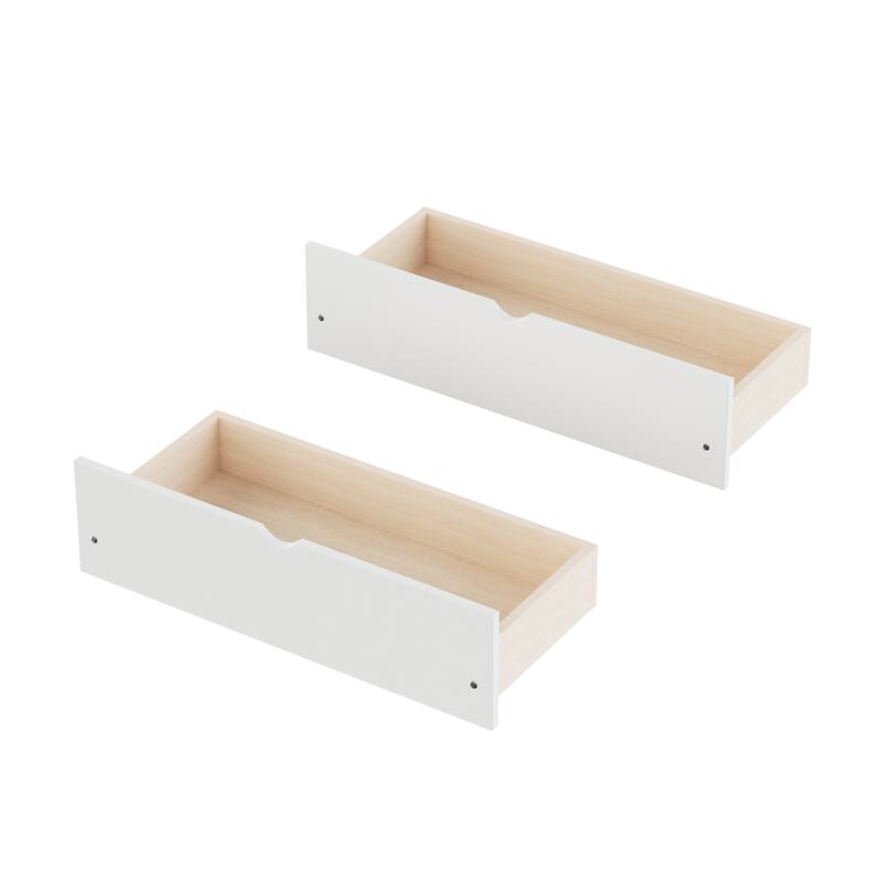 Twin Size L-Shape Daybed with 3 Pull-out Drawers, Wooden Corner Bed Frame with Storage Bookshelf