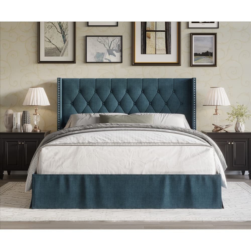 Billy Tufted Upholstered Platform Bed