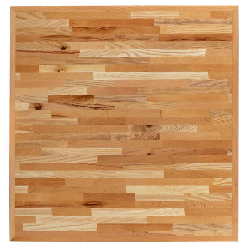 Square Solid Wood Butcher Block Tabletop