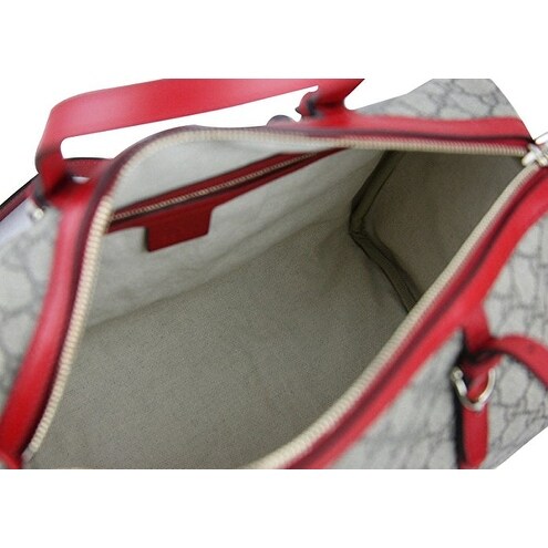 gucci supreme boston bag hibiscus