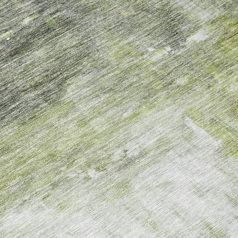 Machine Washable Indoor/ Outdoor Abstract Watercolor Chantille Rug