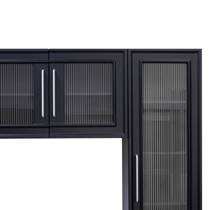 Large 102" Wall Unit TV Stand with Storage, Bookshelves, Modern Entertainment Center Media Console for TVs up to 75"