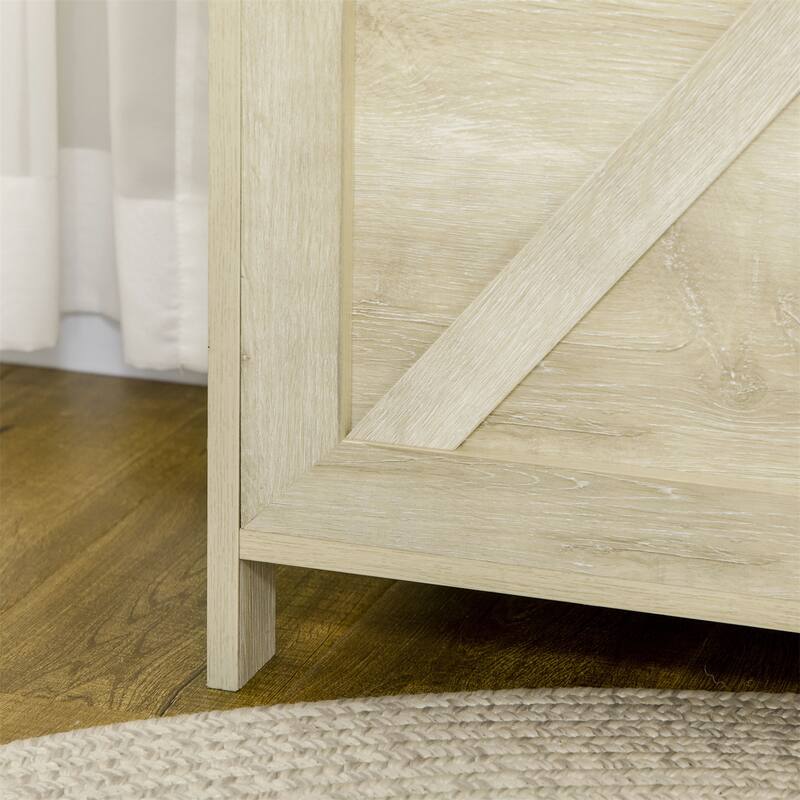 30" Farmhouse Storage Chest, Lift Top Box Organizer with Safety Hinge