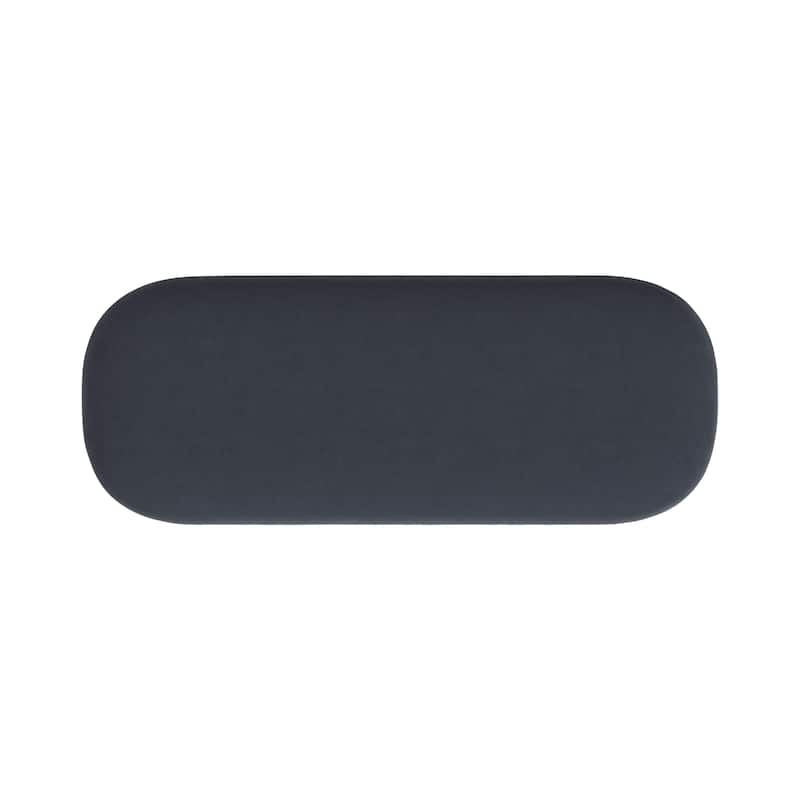 HomePop Ellipse Modern Storage Bench with Metal Legs