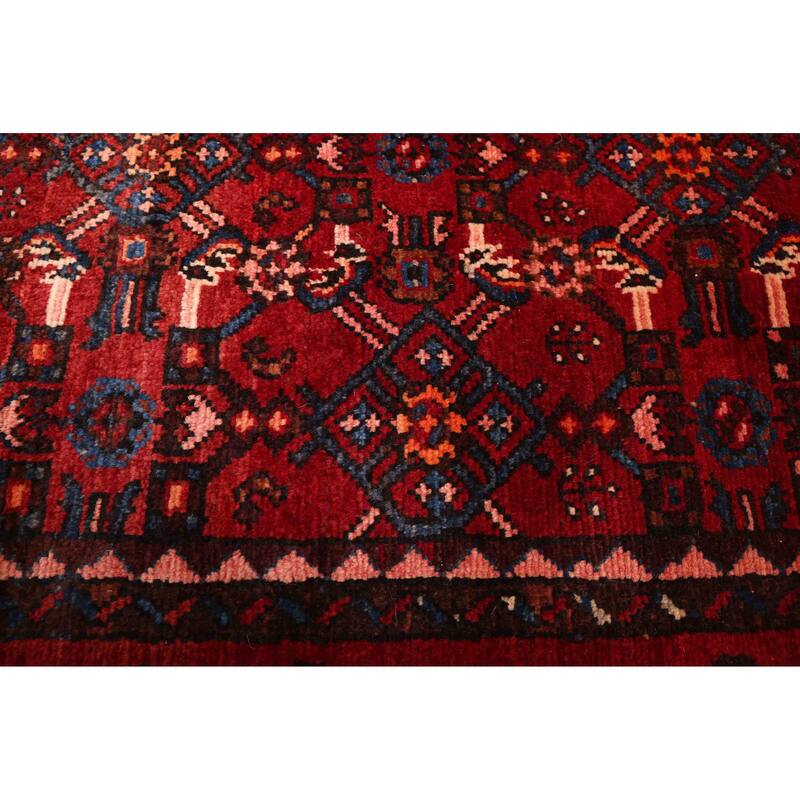 ECARPETGALLERY Hand-knotted Andelz Red Wool Rug - 4'8 x 13'6