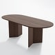 preview thumbnail 22 of 22, Solid Wood 79'' Oval Dining Table for 8 People Nordic style - 79*33.5