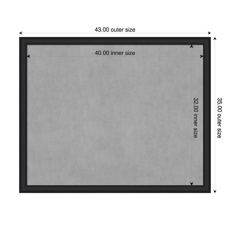 Amanti Art Oliver Black Narrow Framed - 43 x 35 in - Oliver Black Narrow