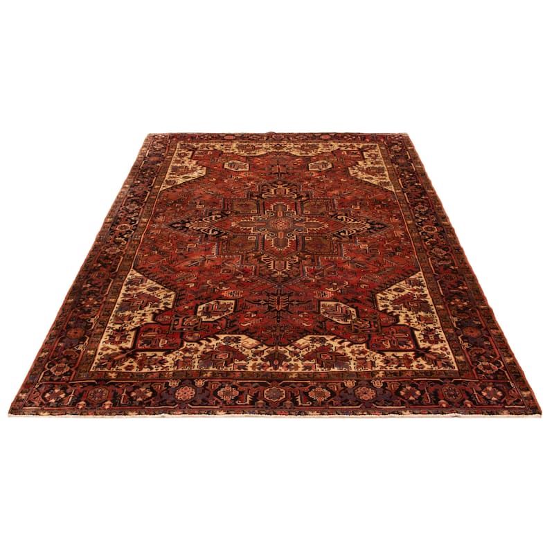 ECARPETGALLERY Hand-knotted Sarabi Red Wool Rug - 7'8 x 10'8