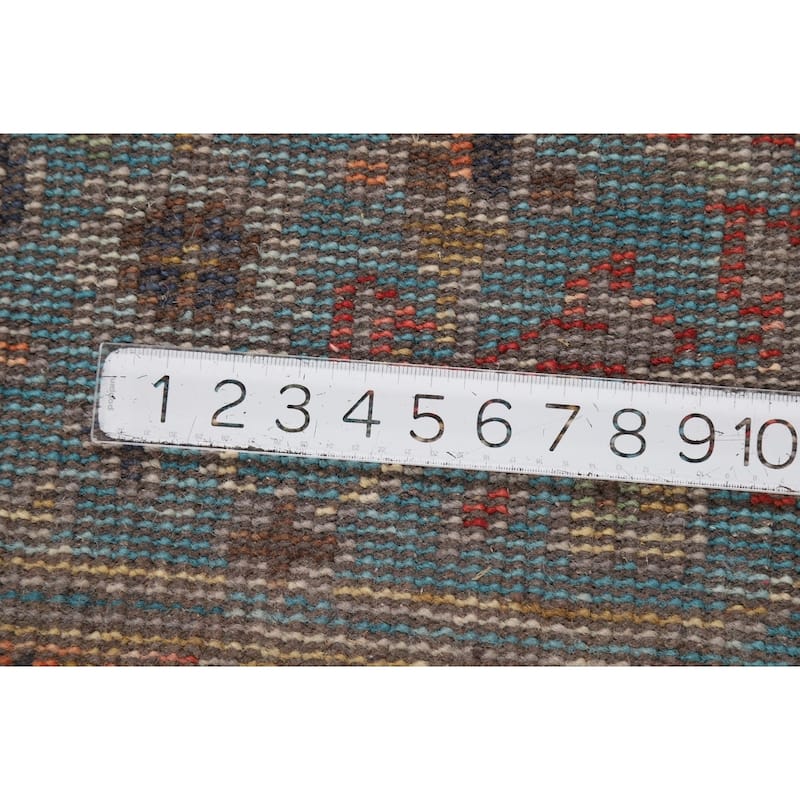 Hand Knotted Oriental 100% Wool Carpet Transitional All-Over Greys & Charcoal Oushak Area Rug - 12' 0'' X 9' 2''