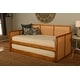 preview thumbnail 18 of 24, Somette Abaco Daybed with Pop-Up in Honey Includes Mattresses