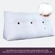 preview thumbnail 56 of 182, WOWMAX Large Reading Wedge Headboard Pillow for Bed Rest Back Support