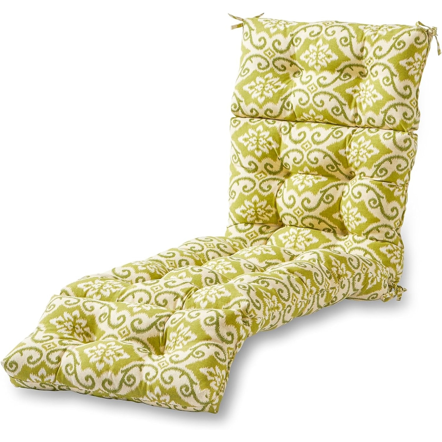 72 x 22-inch Reversible Outdoor Chaise Lounge Cushion with Heavy-Duty Polyester Fabric and Plush Support