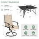 preview thumbnail 95 of 174, Patio Dining Set, Outdoor Dining Table and Chairs Set with Textilene Chairs, Adjustable Umbrella Hole for Garden, Backyard