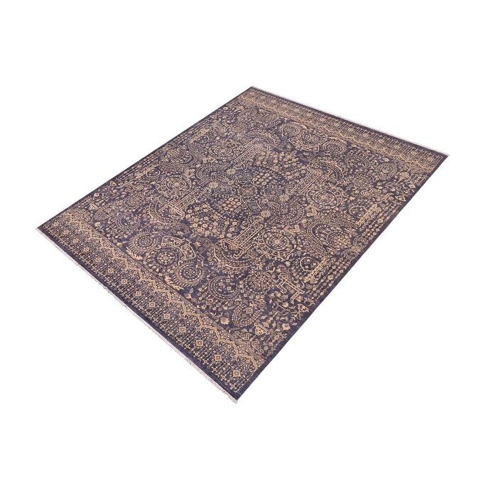 Classic Ziegler Frederic Gray Beige Hand-Knotted Wool Rug - 7'11'' x 10'6''