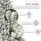 preview thumbnail 10 of 53, 6ft or 7ft Artificial Snow Flocked Christmas Tree with Metal Stable Stand Base for Indoor and Outdoor Holiday Decoration