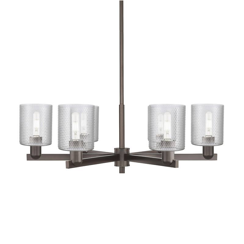 Innovations Lighting 716-6CR-11-35 Cobbleskill Chandelier Cobbleskill - Oil Rubbed Bronze / Clear