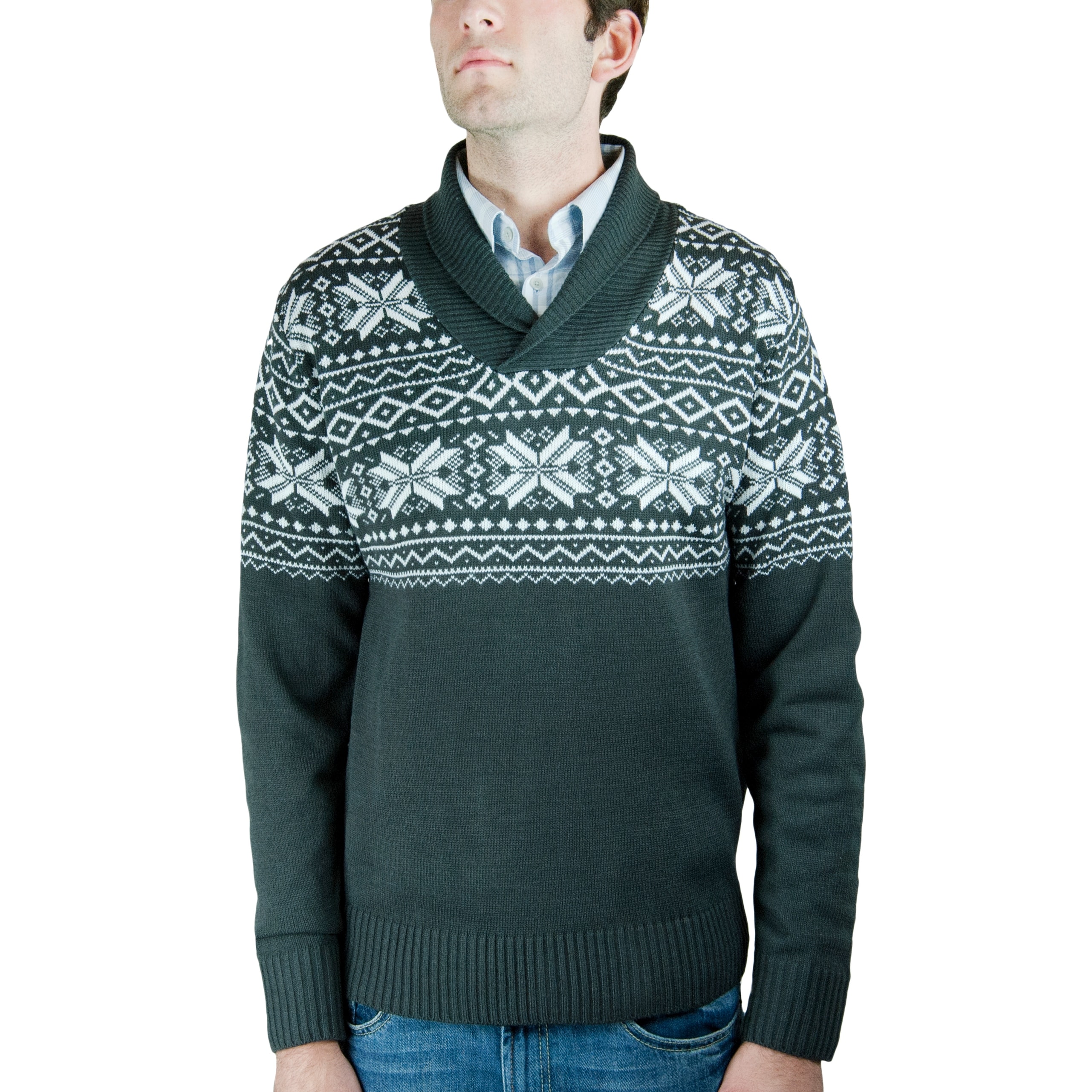 mens shawl collar sweater