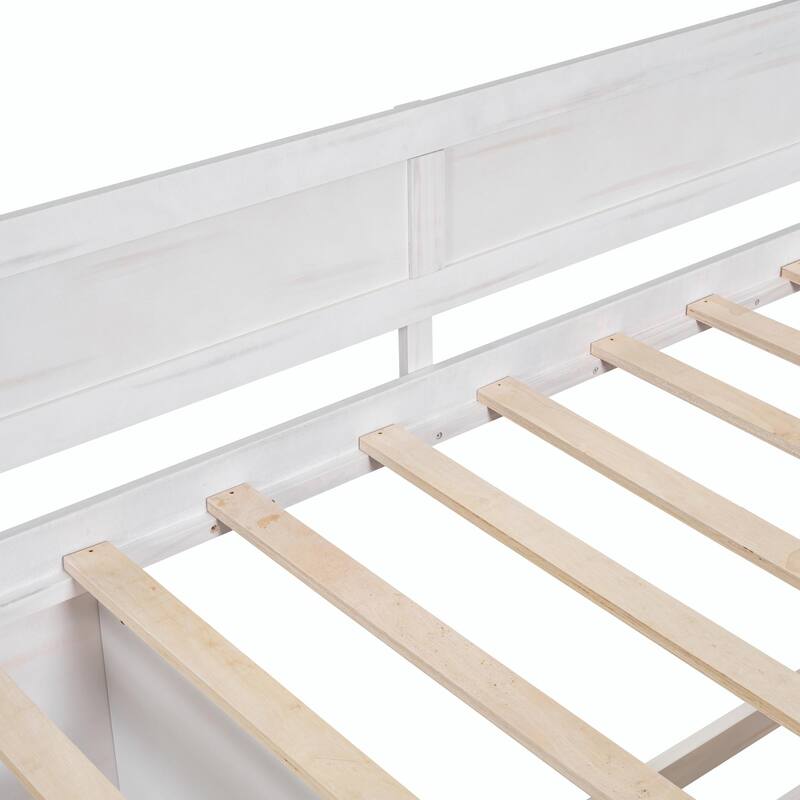 Daybed with Storage Drawers and Shelves