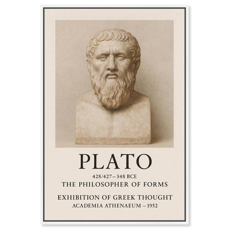 Philosopher of Forms Canvas by Art Remedy - White - 20" x 30"